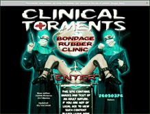 Tablet Screenshot of clinicaltorments.com